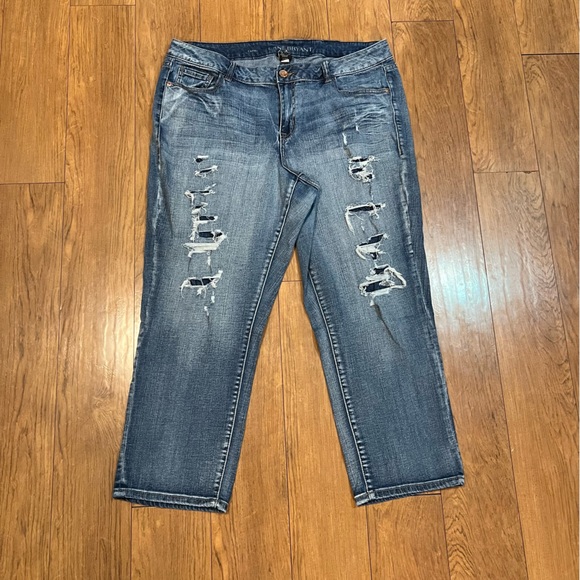 Lane Bryant Denim - Lane Bryant Distressed Capri Jeans Women’s Size 16